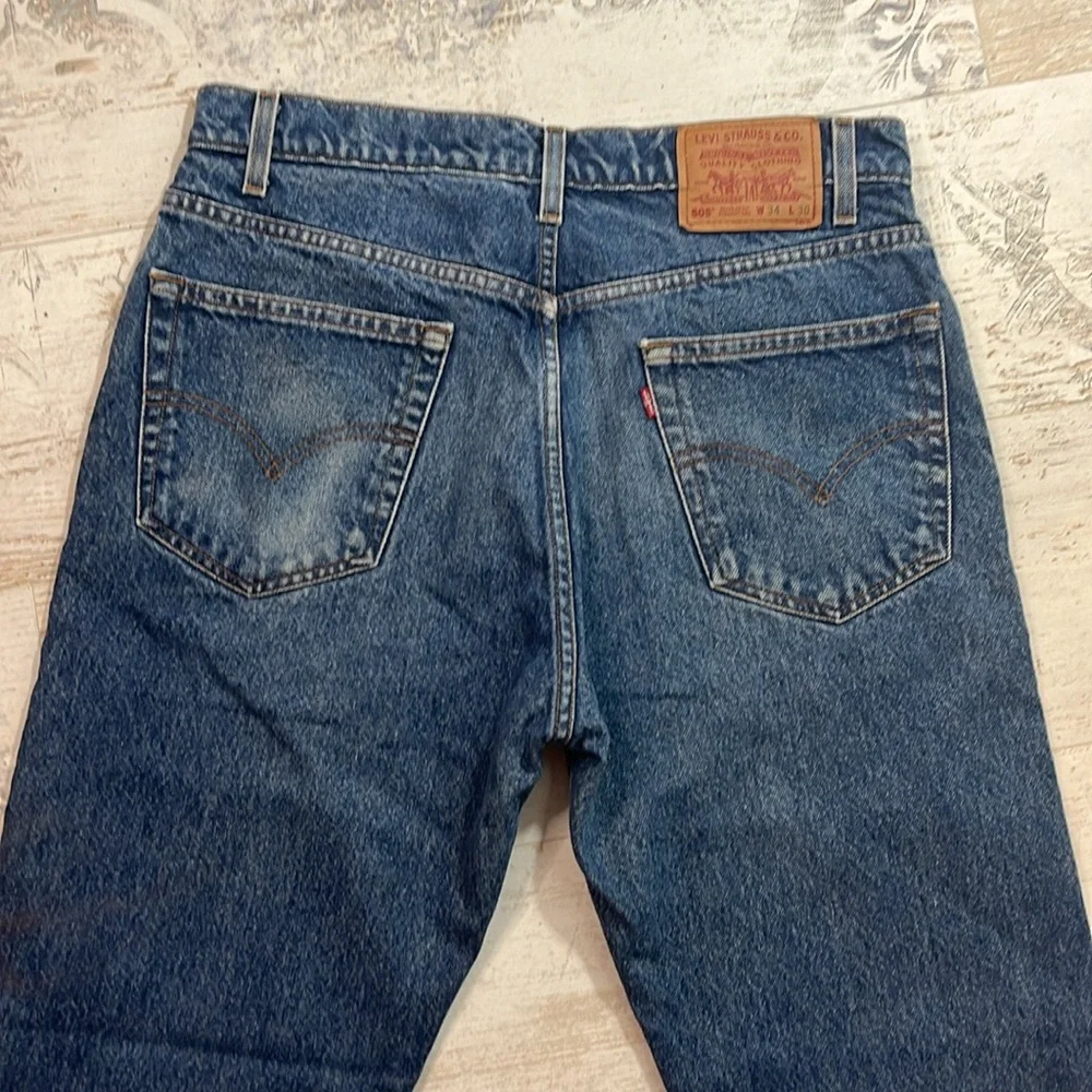 Levi’s Men’s 505 Regular Fit Straight Leg Blue Jeans Size 34x30